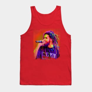 J. Cole//Pop Art Style Tank Top